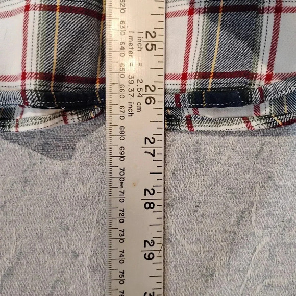 Alfred Sung Pure Blue/White Plaid Lg Sleeve Western Pearl Snap Shirt Size Small - Picture 8 of 8